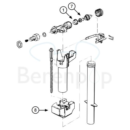 Vlotterkraan Wisa Hydraulische Vlotterkraan