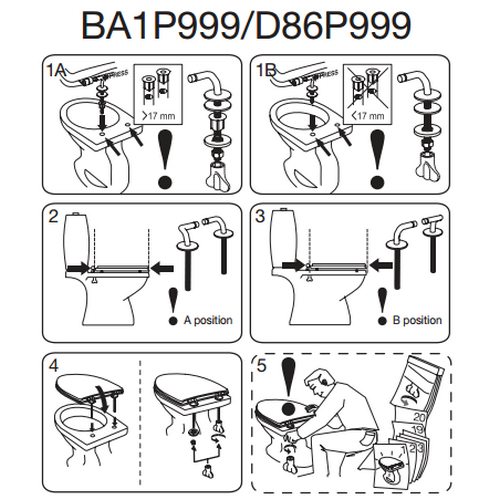 Toiletzitting - Pressalit Objecta D Toiletzitting Met Deksel Wit Polygiene