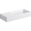 Clou Wash Me CL0213134 washbasin with tap bench left 75x32cm aluite white