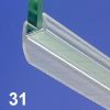 Exa-Lent Universal DS311008 - G08048100 clear shower profile 1 flap (from 11mm) 100cm - 8mm