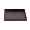 Decor Walther Brownie 0932490 BROWNIE TAB Q schaal/ tray kunstleder donker bruin