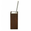 Decor Walther Wood 0925585 WO SBGE toiletborstelgarnituur staand donker geolied thermo-essen/ chroom