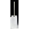 Decor Walther 0840634 DW 6201 toiletborstelgarnituur staand porselein wit/ geborsteld nikkel