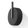 Decor Walther 0972764 Stone WHG haak groot mat zwart/ chroom