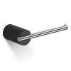 Decor Walther 0974865 Stone TPH toiletrolhouder mat zwart/ RVS geborsteld