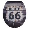 Diaqua Relief 31171404 toiletzitting met deksel relief motief Route 66 (OUTLET)