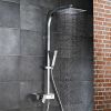 HSK AquaSwitch RS 500 Mix rechthoekig 1001840 showerset met mengkraan chroom