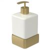 Haceka Aline 1208676 soap dispenser white ceramic / brushed gold
