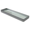 Haceka Aline 1208701 Ablag 600mm satiniertes Glas/ gebürstetes Grau