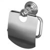 Haceka Allure 1208630 toilet roll holder with cover brushed stainless steel