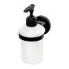 Haceka Aspen 1209516 zeepdispenser gesatineerd glas/ mat zwart