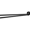 Haceka Aspen 1209518 2-lids handdoekhouder 430mm mat zwart