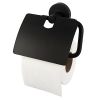 Haceka Kosmos Zwart 1142257-001 closetrolhouder met klep zwart (OUTLET)