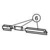 Huppe 1002, 054836 set of sealing profiles for swing door