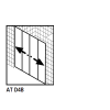 Kermi 6034093 spatwaterdichting 1 x 98,5cm