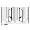 Kermi 2534060 spatwaterdichting 1 x 98,5cm - 6mm