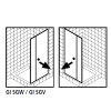 Kermi 2534060 spatwaterdichting 1 x 98,5cm - 6mm
