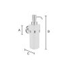 Smedbo Home HV369P zeepdispenser mat messing