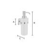 Smedbo House RB369P zeepdispenser zwart