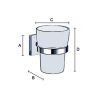Smedbo House RS343 bekerhouder mat chroom
