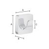 Smedbo Ice SMARTP-OK accessory set (toilet set) chrome