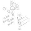 Novellini R801LOUVR-H set of parts for wall mount black