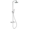 Pure Duero DU5476-CH telescopic shower surface-mounted set with thermostat chrome