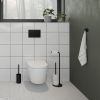 Smedbo Beslagsboden BB1230 Toilettenpapierhalter mit Reservepapierhalter Mattschwarz