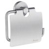 Smedbo Home HS3414 toilet roll holder with cover matt chrome