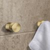 Smedbo Home HV3455 handdoekhaak (2 stuks) mat messing