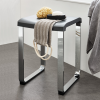 Smedbo Living Basic FK416 shower chair dark gray with chrome