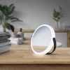 Smedbo Outline FB444 Kosmetikspiegel mit led-beleuchtung 1x und 7x Mattschwarz