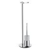 Smedbo Outline FK312P toilet roll holder with toilet brush container chrome