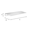 Smedbo Sideline DK3062 Ablag 25 cm Edelstahl poliert