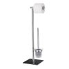 Wenko 20391100 Lima toilet stand (toilet brush holder + toilet roll holder) stainless steel satin (OUTLET)