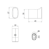 Inda Claire A7120ACR Kleiderhaken chrom