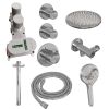 Brauer Carving 5-CE-107 thermostatische inbouw regendouche SET 11 chroom