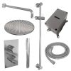 Brauer Carving 5-CE-136 thermostatische inbouw regendouche 3-weg omstelling SET 40 chroom