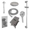 BrauerCarving 5-CE-143 thermostatic concealed rain shower 3-way diverter SET 47 chrome