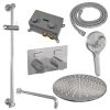Brauer Carving 5-CE-205 thermostatische inbouw regendouche met drukknoppen SET 70 chroom