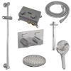 Brauer Carving 5-CE-206 thermostatische inbouw regendouche met drukknoppen SET 71 chroom