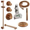 Brauer Carving 5-GK-109 thermostatische inbouw regendouche SET 13 koper geborsteld PVD