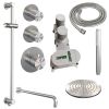 Brauer Carving 5-NG-111 thermostatische inbouw regendouche SET 15 RVS geborsteld PVD