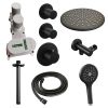 Brauer Carving 5-S-108 thermostatic concealed rain shower SET 12 matte black