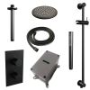 Brauer Carving 5-S-137 thermostatic concealed rain shower 3-way diverter SET 41 matte black