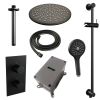 Brauer Carving 5-S-144 thermostatic concealed rain shower 3-way diverter SET 48 matte black