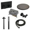 Brauer Carving 5-S-189 thermostatic concealed rain shower with push buttons SET 54 matte black