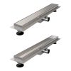 Brauer DR-MRF50NG douchegoot met multifunctioneel rooster en flens 7 x 50cm RVS geborsteld