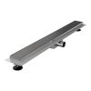 Brauer DR-MRF80GM shower channel with multifunctional grating and flange 7 x 80cm gunmetal brushed PVD