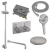 Brauer Edition 5-CE-180 thermostatische inbouw regendouche met drukknoppen SET 69 chroom